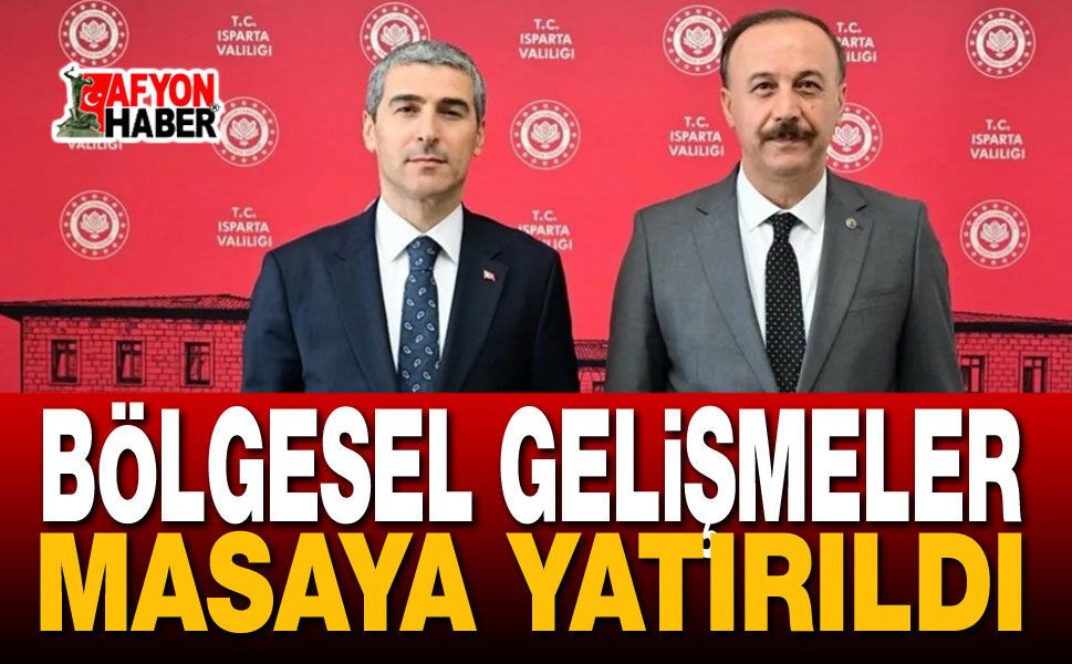 Vali Aktaş, Isparta Valisi Erin ile Görüştü