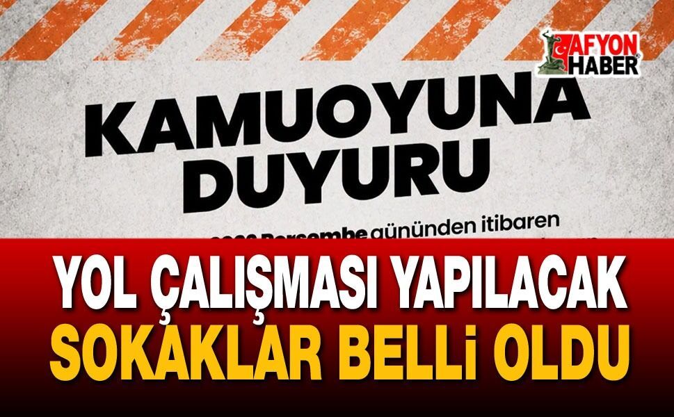 Belediye açıkladı: Sekiz Sokak Trafiğe Kapatılıyor