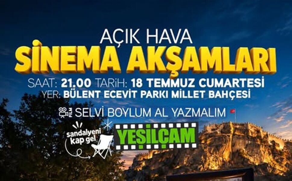 Afyon’da Yeşilçam Rüzgarı: Açık Hava Sineması Başlıyor