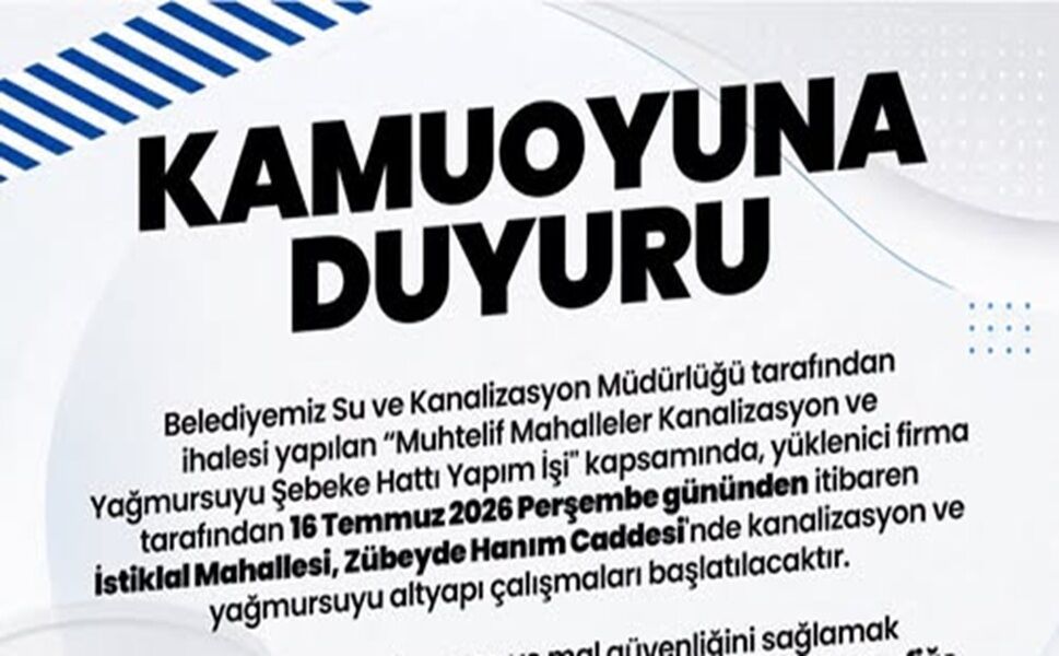 Afyonkarahisar’da Altyapı Yenileme Çalışması Hangi Caddeyi Etkileyecek?
