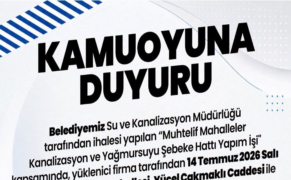 Afyonkarahisar Belediyesi'nden su kesintisi duyurusu