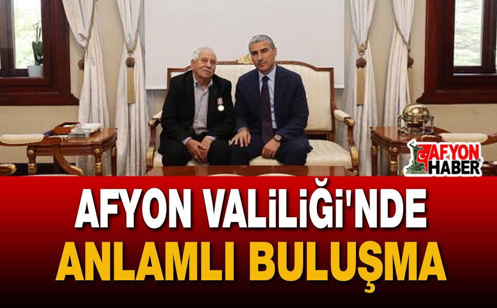 Vali Naci Aktaş, Kıbrıs Gazisi ve Şehit Yakınını Kabul Etti