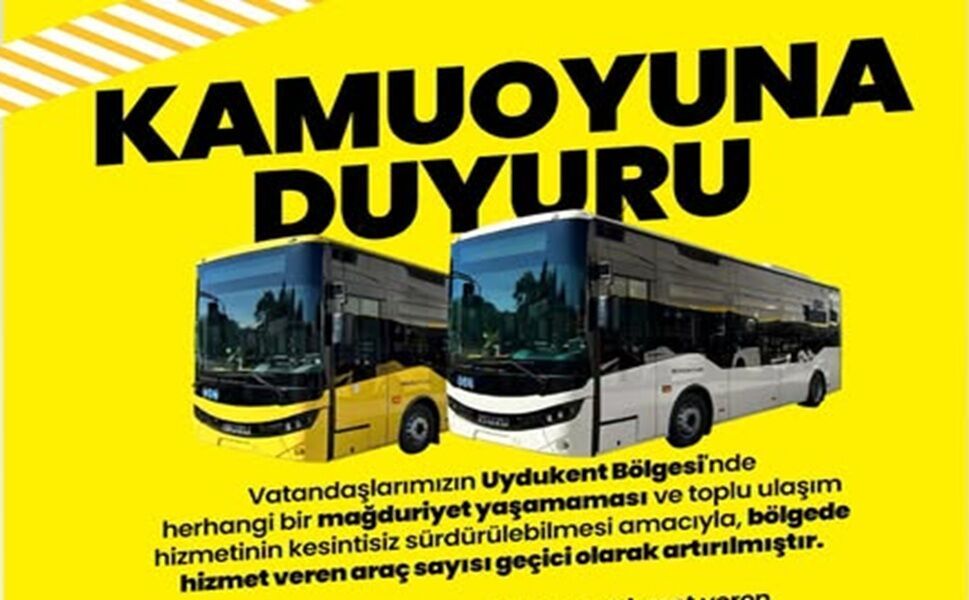 Uydukent Hattında Araç Sayısı Artırıldı