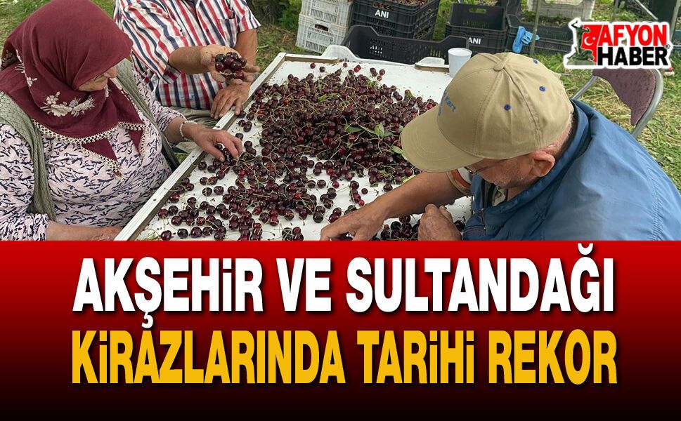 Akşehir ve Sultandağı Kirazında Üretim Tarihin Zirvesinde