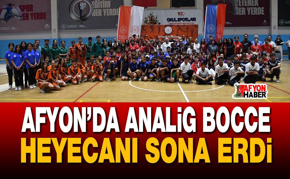 Afyon’da ANALİG Bocce Heyecanı Sona Erdi