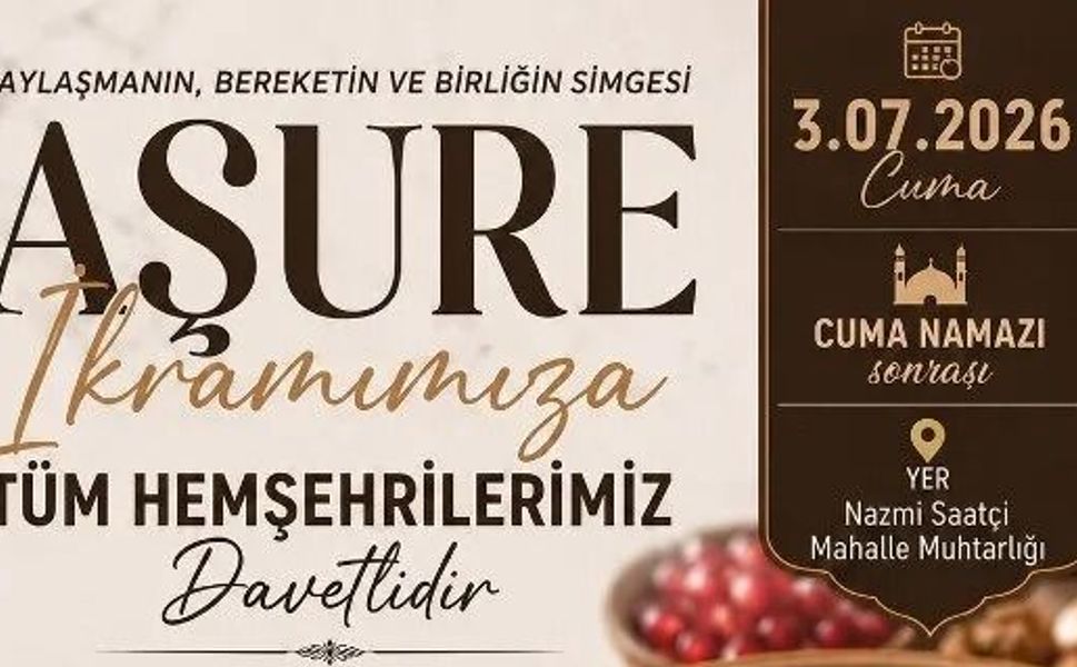 Nazmi Saatçi Mahallesi'nde Aşure İkramı