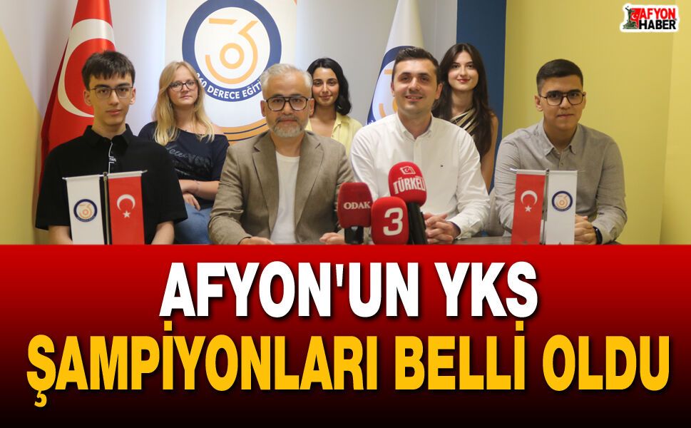 Afyon'un YKS Şampiyonları Belli Oldu