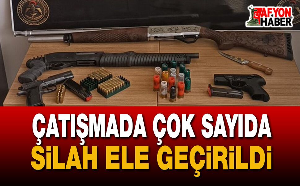 Çatışmada Çok Sayıda Silah Ele Geçirildi