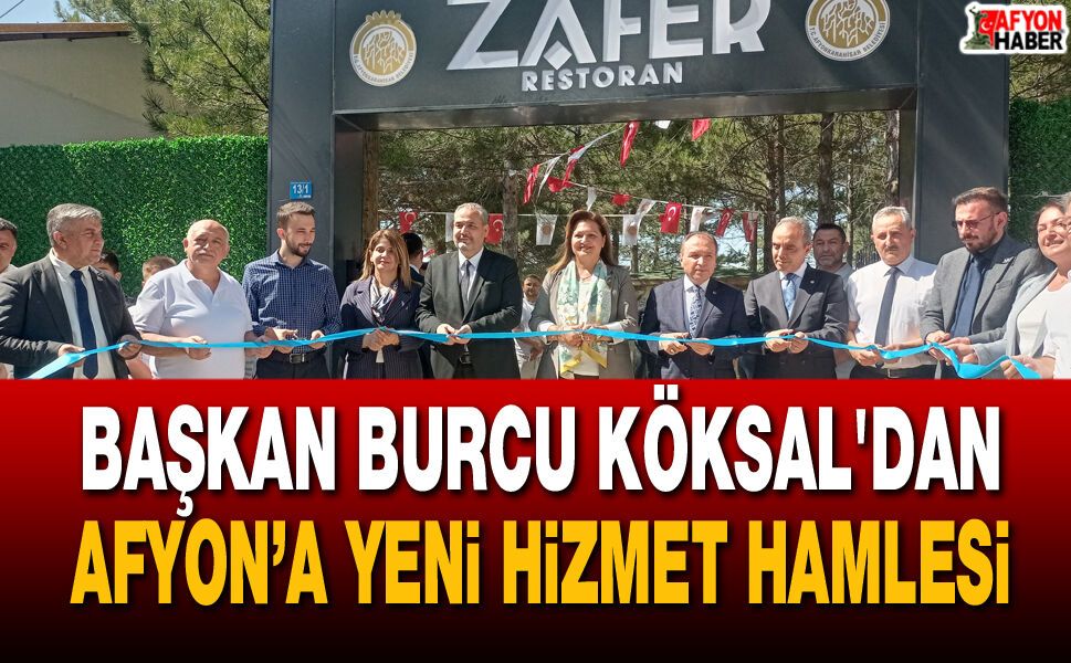 Başkan Burcu Köksal'dan Afyon’a yeni hizmet hamlesi