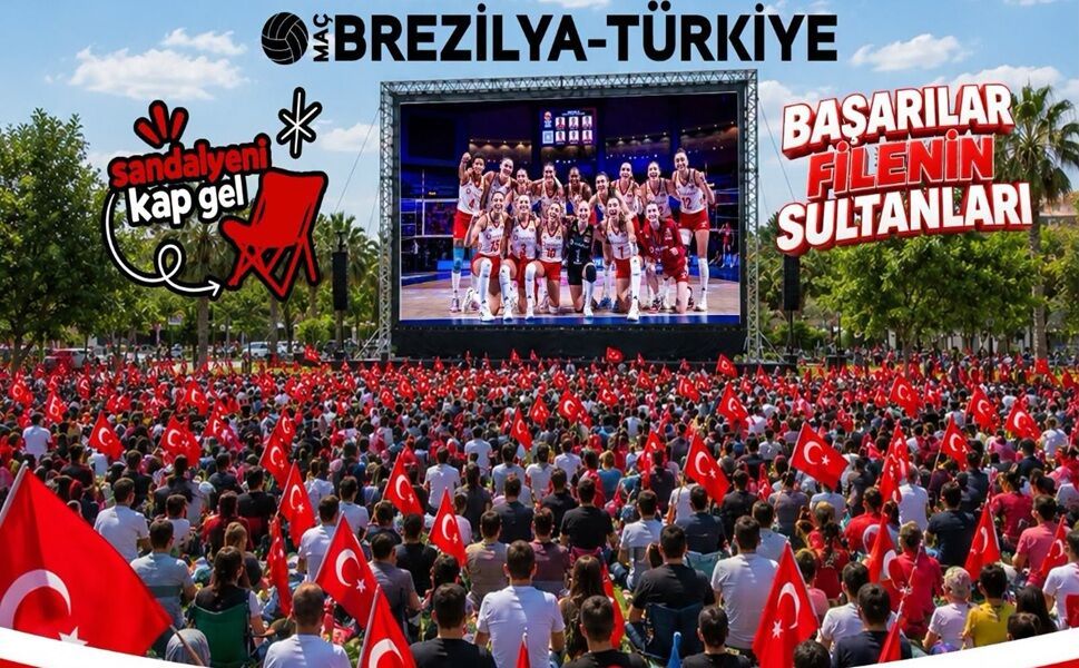 Afyon’da Filenin Sultanları İçin Dev Ekran