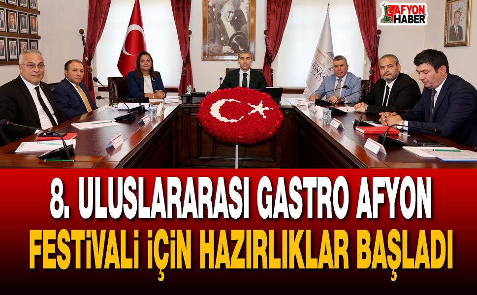 Gastro Afyon Festivali İçin Hazırlıklar Başladı
