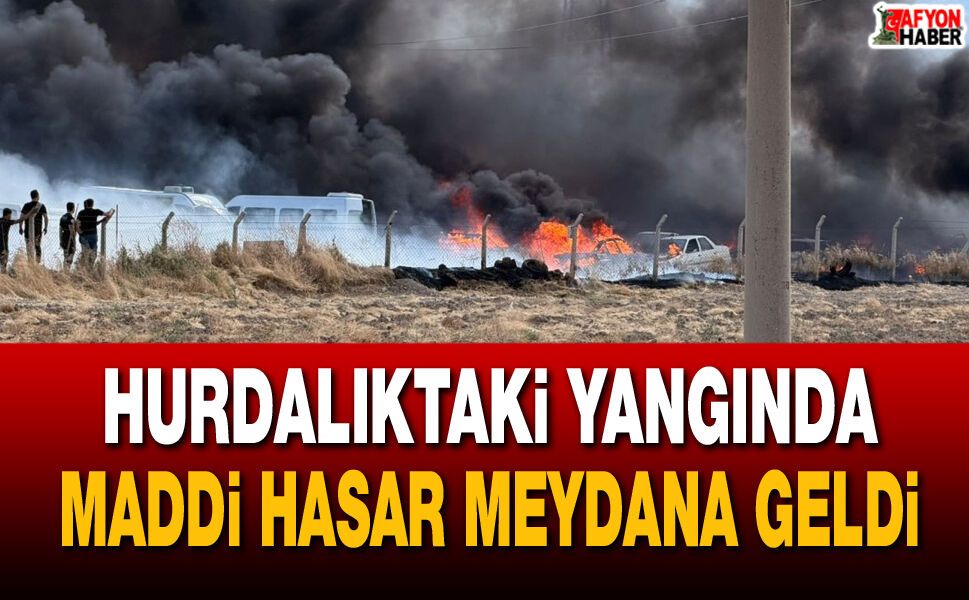 Hurdalıktaki Yangında Maddi Hasar Meydana Geldi