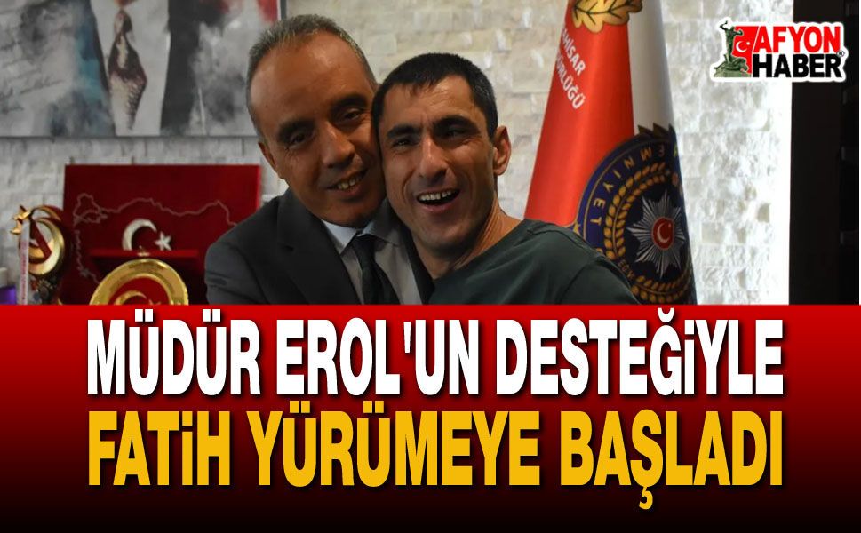 Müdür Erol'un Desteğiyle Fatih Yürümeye Başladı