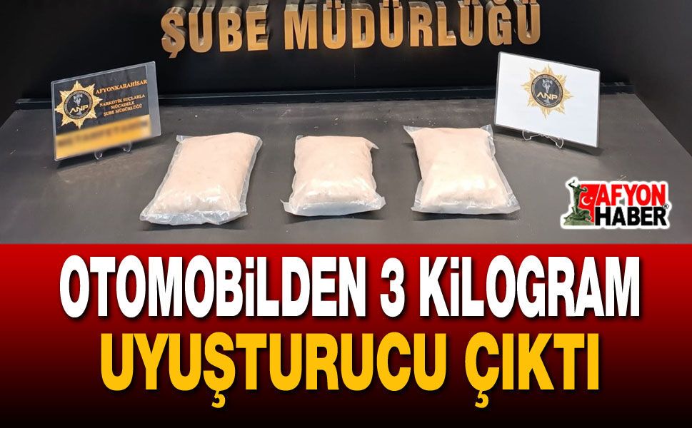 Otomobilden 3 Kilogram Uyuşturucu Çıktı!..
