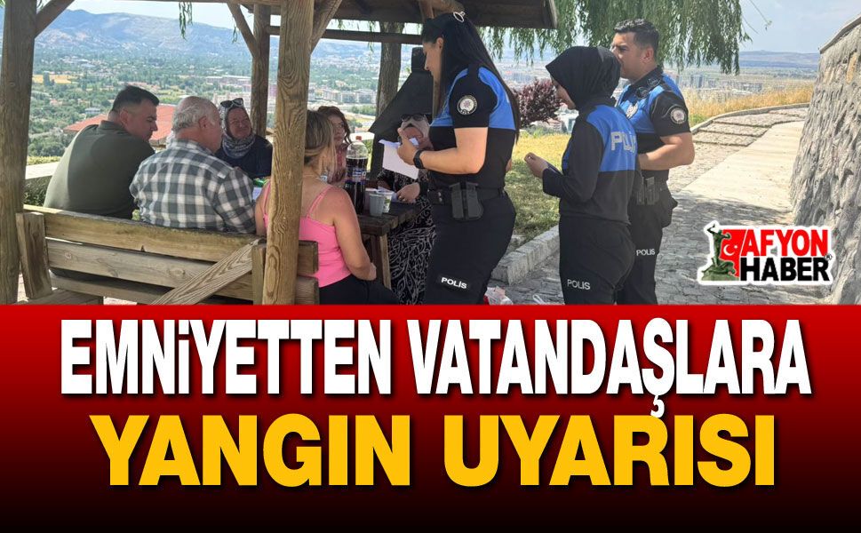 Polis Ekipleri Vatandaşa Yangın Eğitimi Verdi