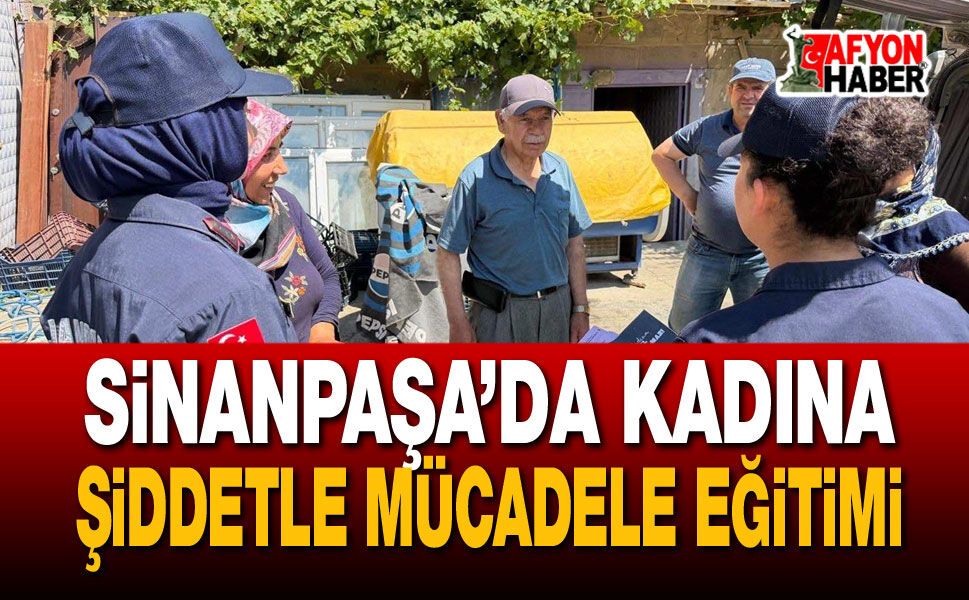 Sinanpaşa’da kadına şiddetle mücadele eğitimi
