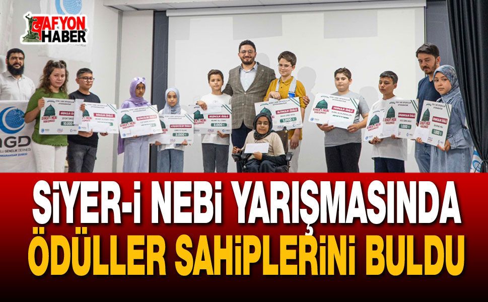 Siyer-i Nebi Yarışmasında Ödüller Sahiplerini Buldu