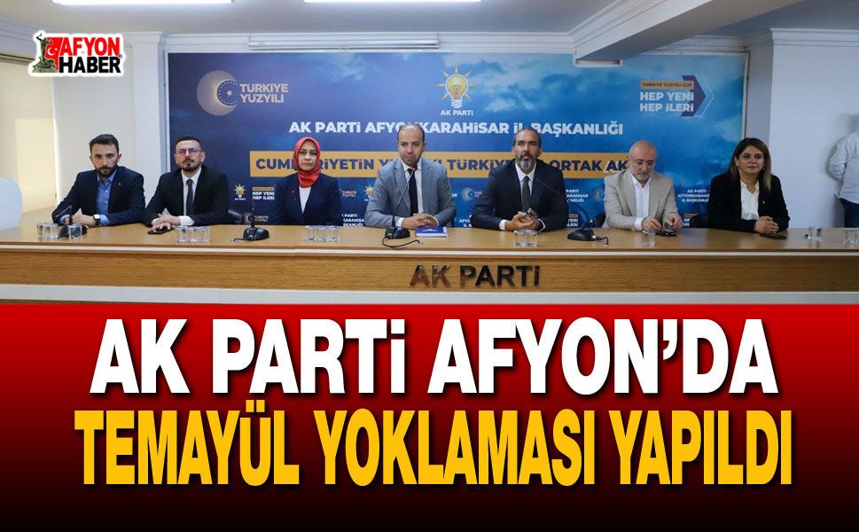 AK Parti Afyon’da Temayül Yoklaması Yapıldı