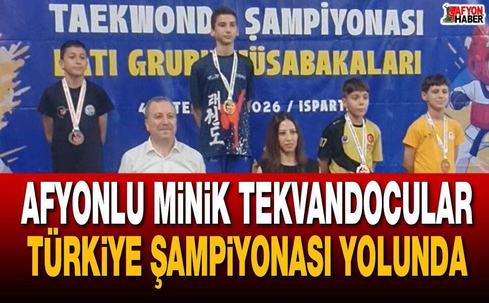Afyonlu Minik Tekvandocular Türkiye Şampiyonası Yolunda