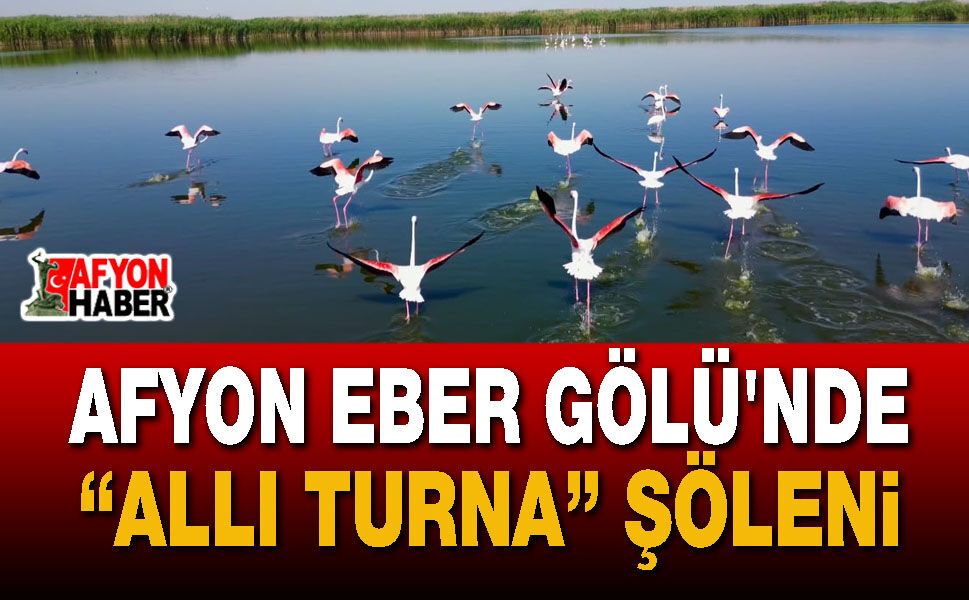 Afyon Eber Gölü'nde "Allı Turna" Şöleni