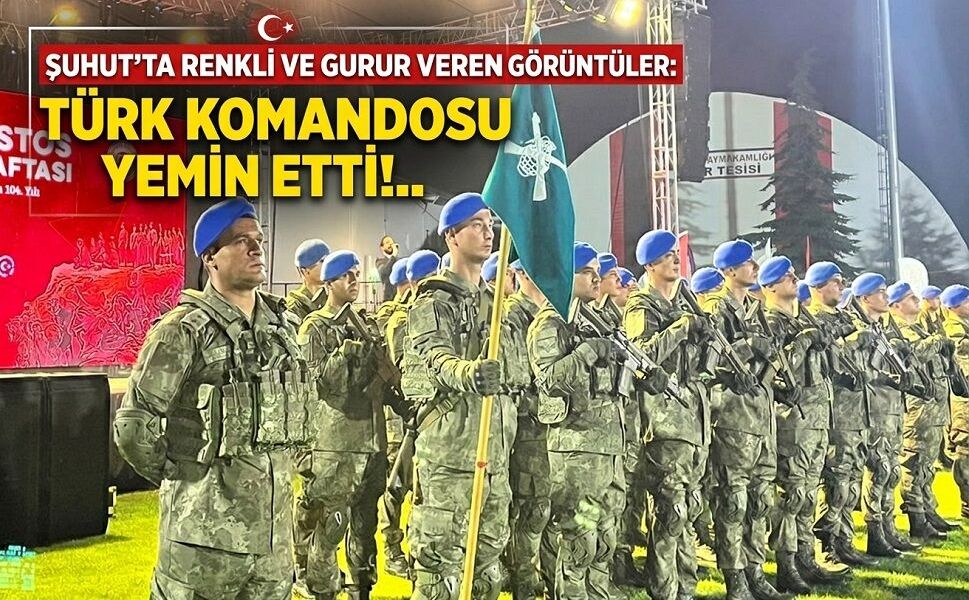 Türk Komandosu yemin etti!..