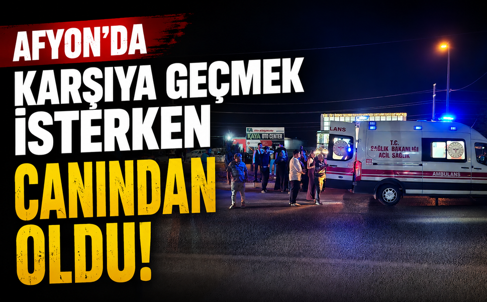 Karşıya geçmek isterken canından oldu
