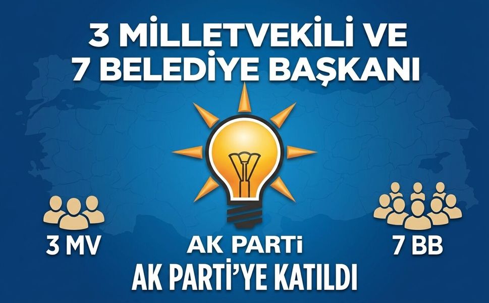 7 belediye başkanı daha AK Parti'de