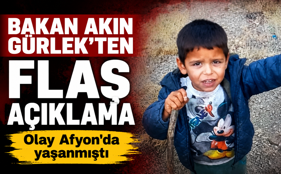 Bakan Akın Gürlek'ten Afyon'daki olayla ilgili açıklama