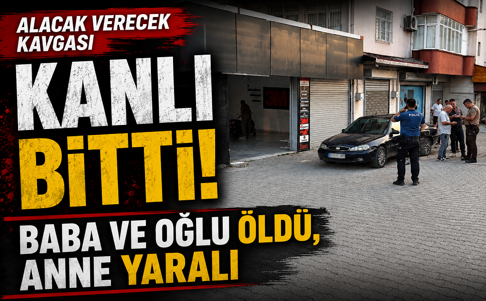Alacak verecek kavgası kanlı bitti! Baba ve oğlu öldü, anne yaralı