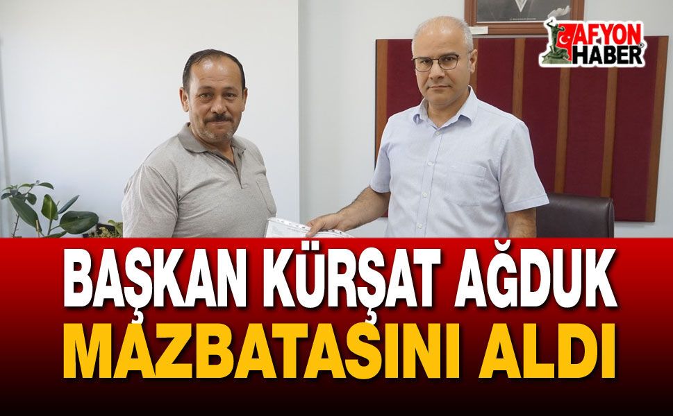 Başkan Kürşat Ağduk mazbatasını aldı