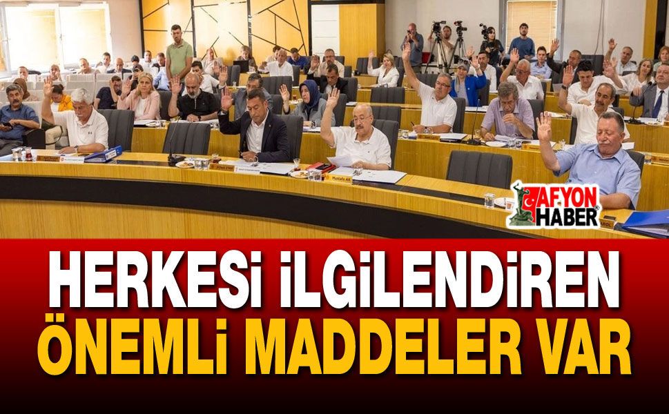 Gündemde herkesi ilgilendiren konular var