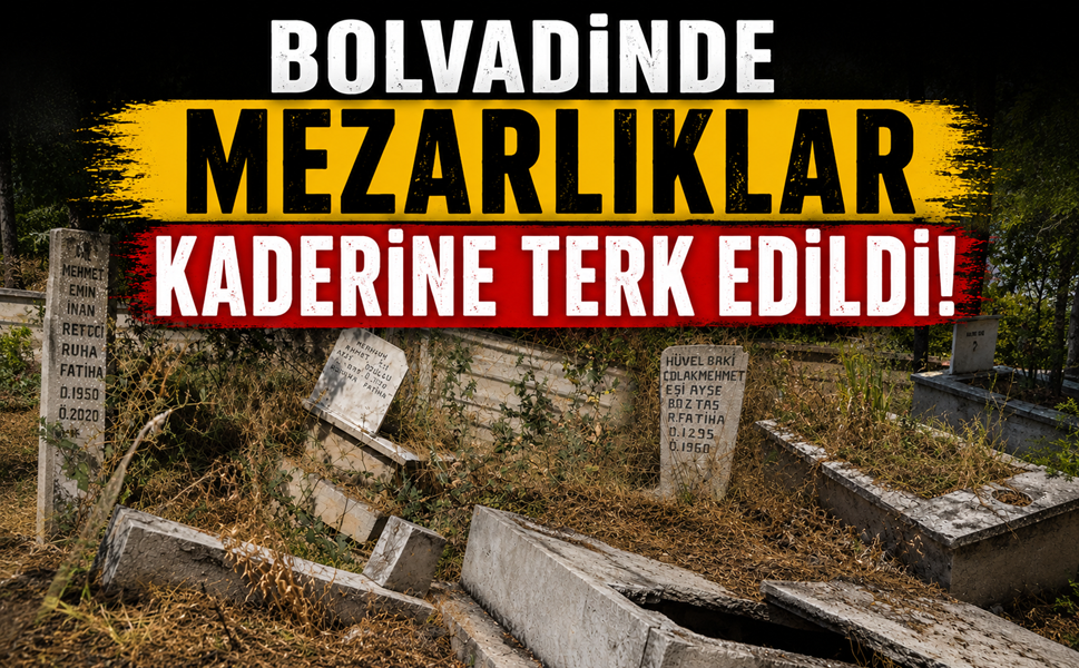 Bolvadin'de mezarlıklar kaderine terk edildi