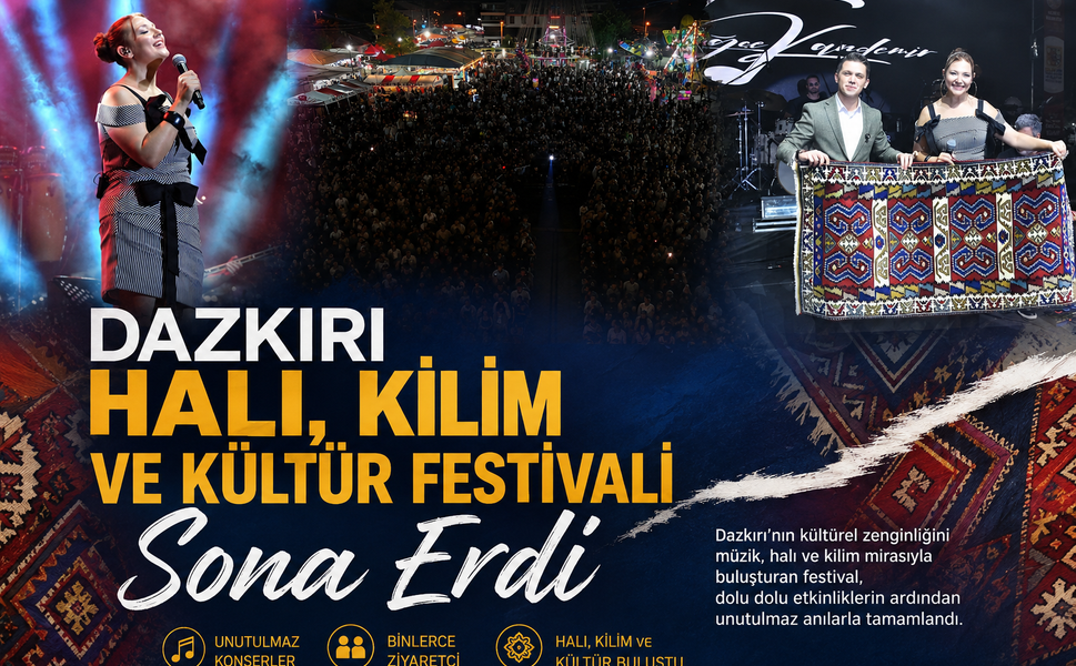 Dazkırı Halı, Kilim ve Kültür Festivali Sona Erdi