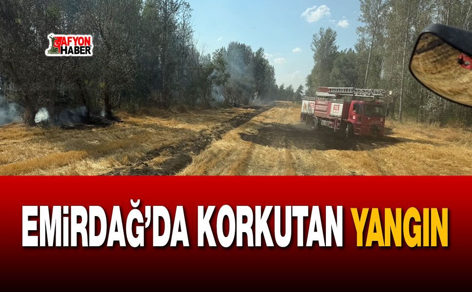 Emirdağ’da korkutan yangın