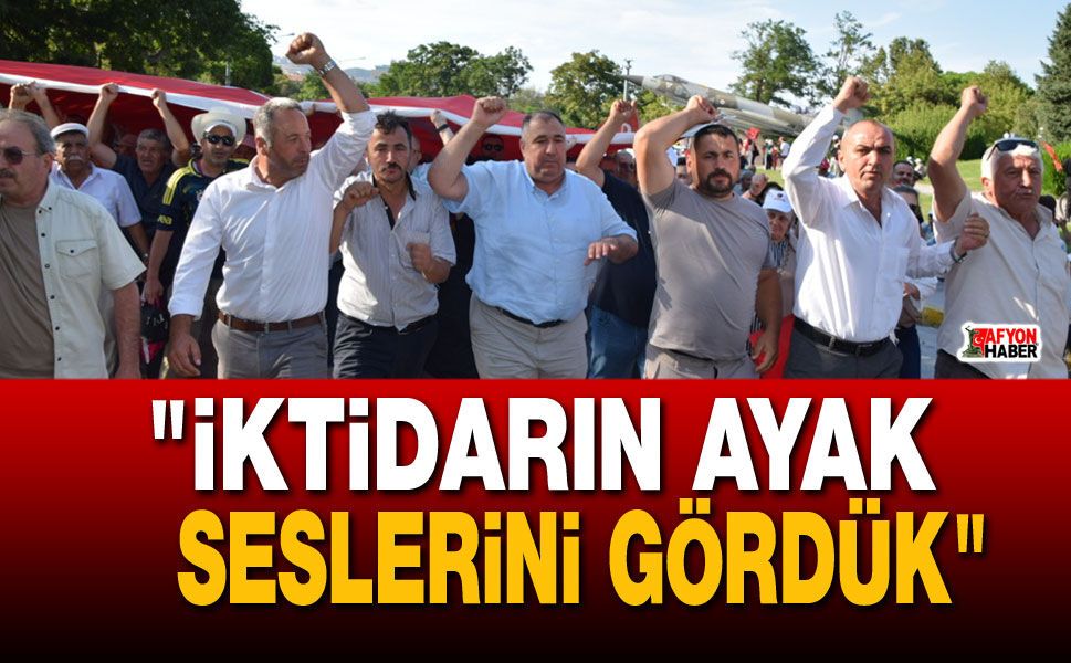 Başkan Mısırlıoğlu: "İktidarın ayak seslerini gördük"