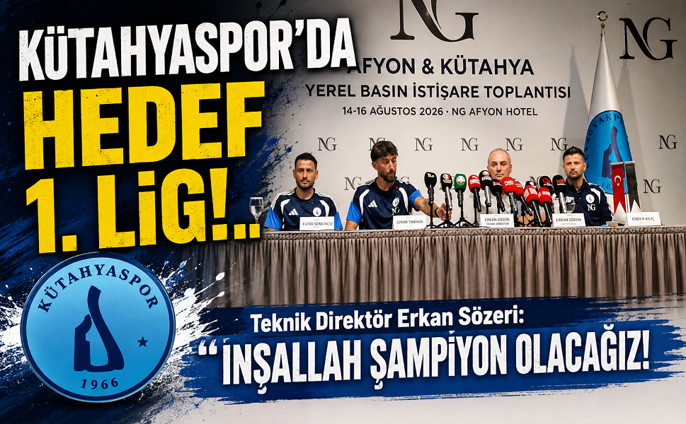 Kütahyaspor'da tek hedef, 1 Lig!..