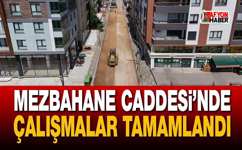 Afyon'da Mezbahane Caddesi baştan aşağı yenilendi