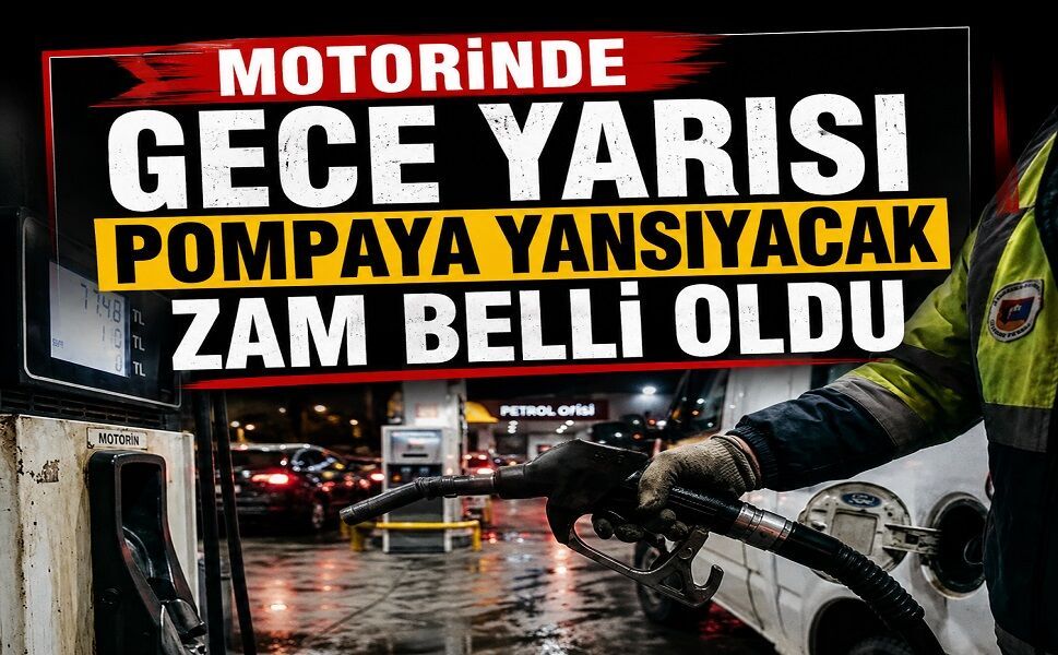 Motorinde gece yarısı pompaya yansıyacak zam belli oldu
