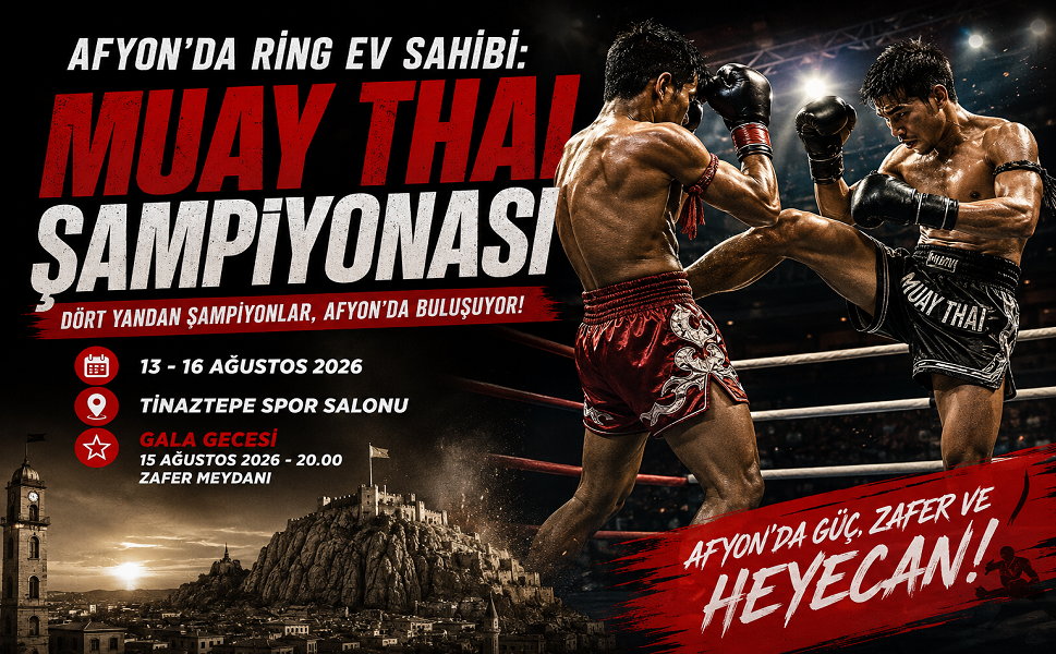 Afyon’da Ring Ev Sahibi: Muay Thai Şampiyonası