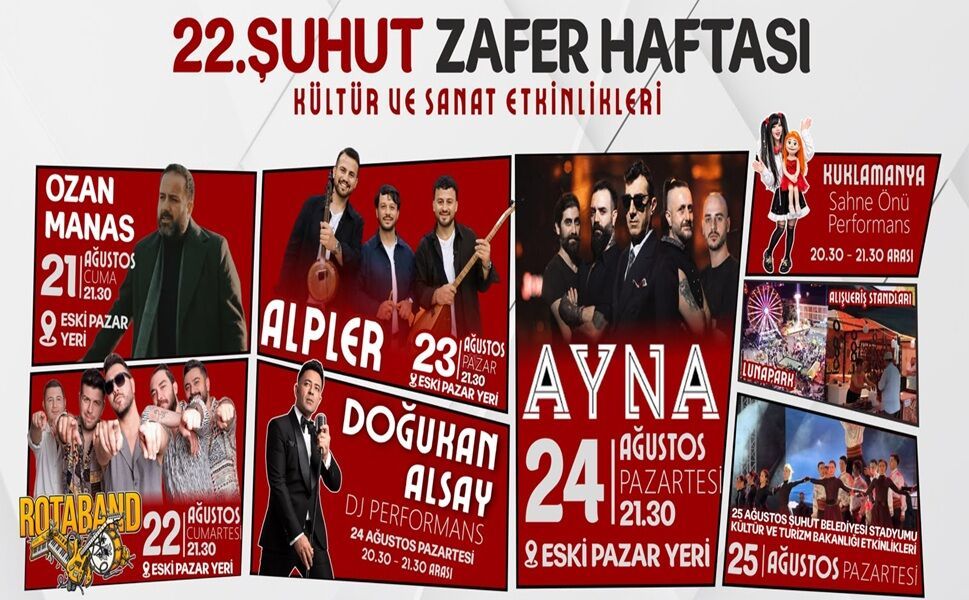 Şuhut’ta Zafer Haftası için geri sayım başladı