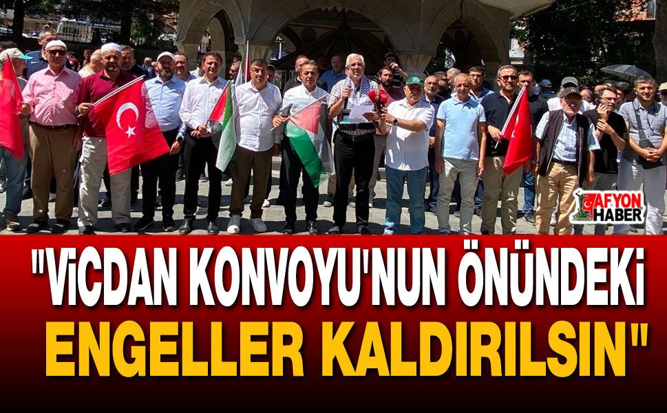 "Vicdan Konvoyu'nun önündeki engeller kaldırılsın"