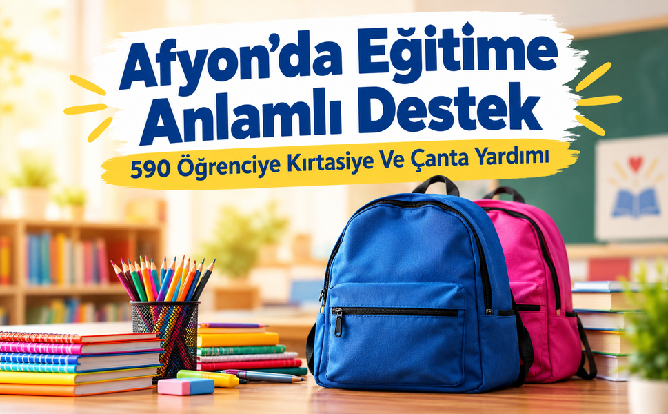 Afyon’da eğitime anlamlı destek