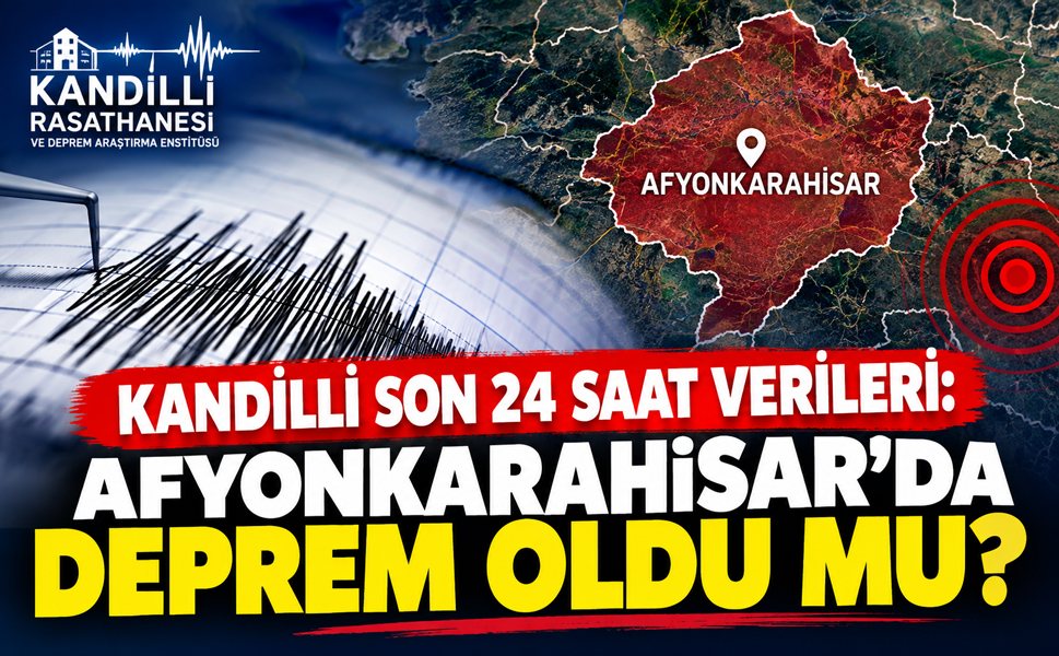 Kandilli son 24 saat verileri: Afyonkarahisar’da deprem oldu mu?
