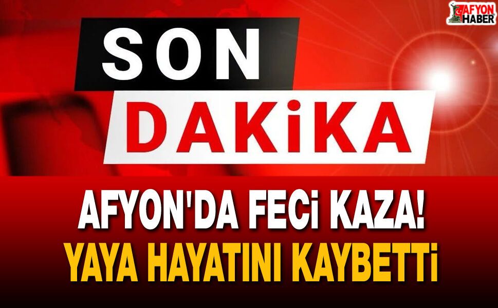 Afyon'da feci kaza! Otomobilin çarptığı yaya hayatını kaybetti