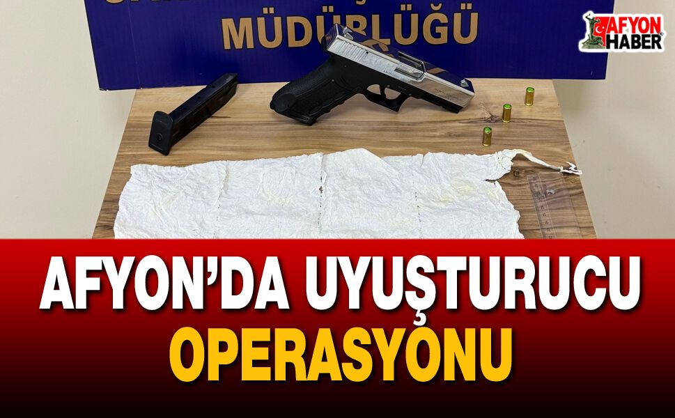 Afyon’da uyuşturucu operasyonu: 2 şüpheli tutuklandı