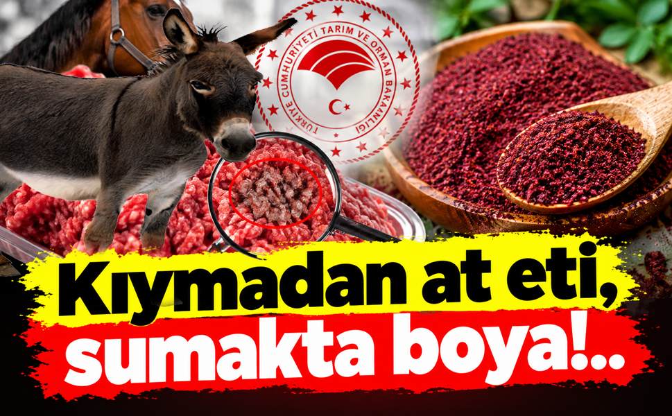 Kıymadan at eti, sumakta boya!..