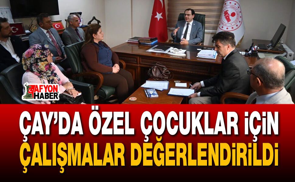 Çay’da özel çocuklar için çalışmalar değerlendirildi