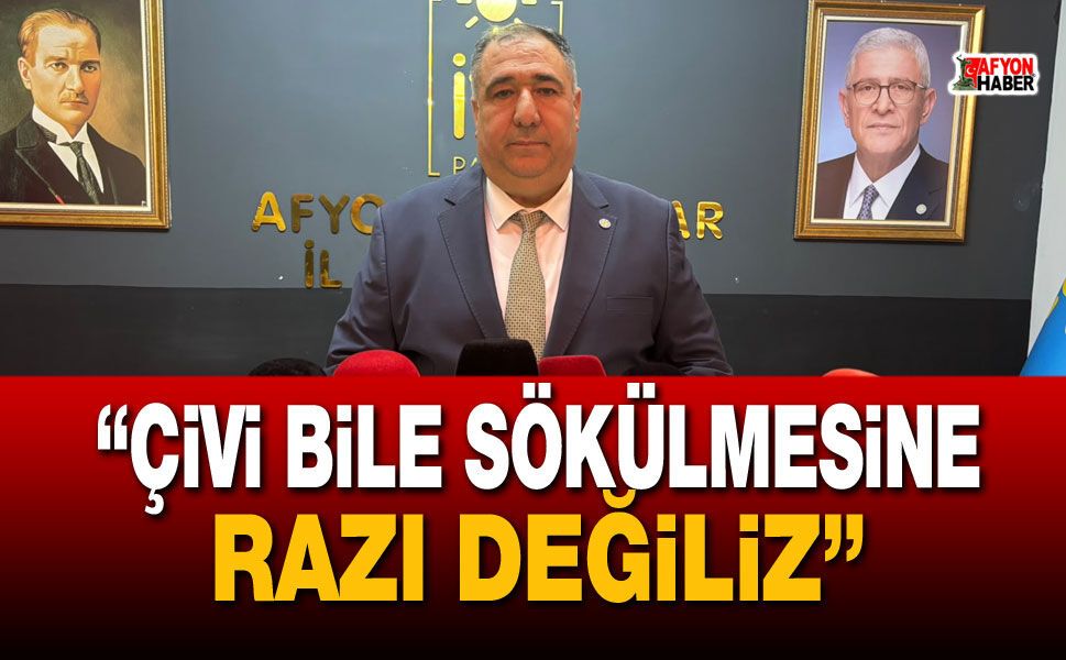 Başkan Mısırlıoğlu: “çivi bile sökülmesine razı değiliz”