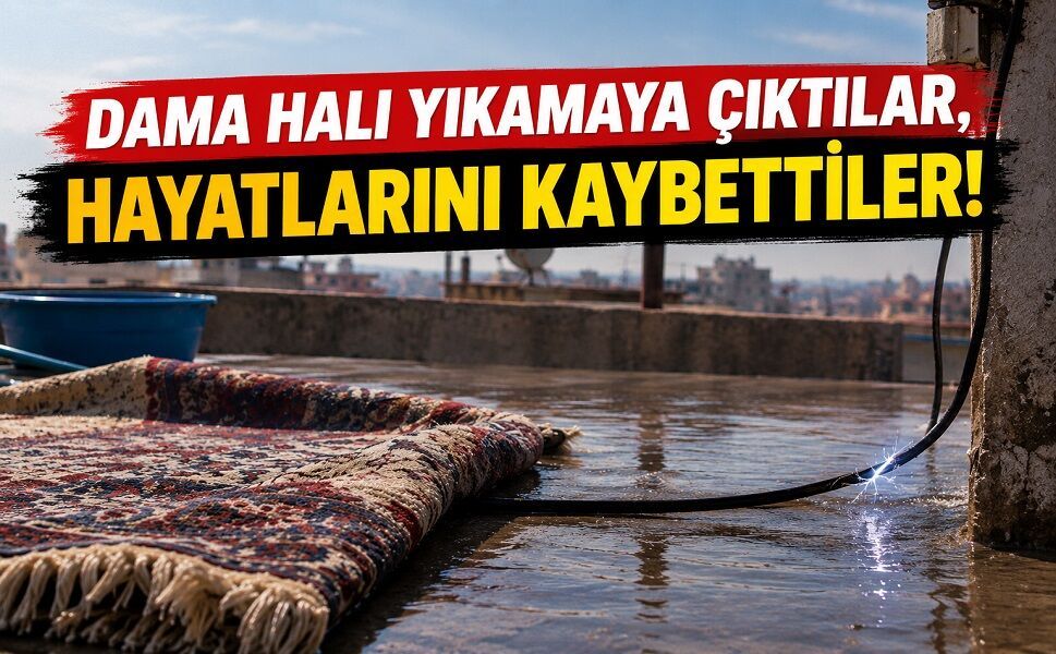 Dama halı yıkamaya çıktılar, hayatlarını kaybettiler!