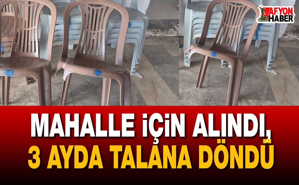 Mahalle için alındı, 3 ayda talana döndü